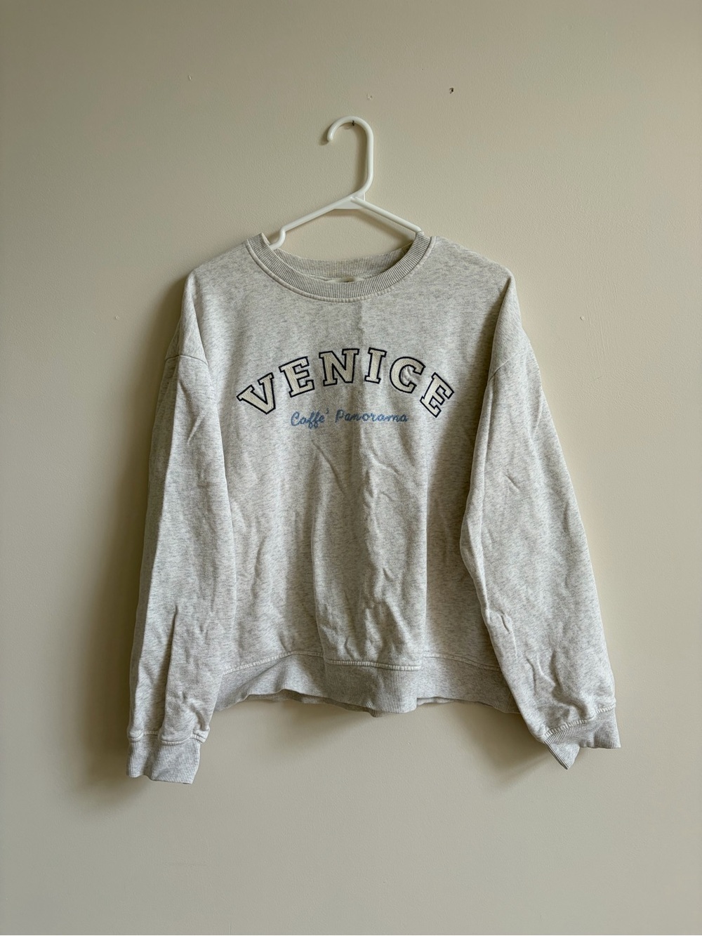 H&M Light Gray 'Venice' Crewneck Sweatshirt